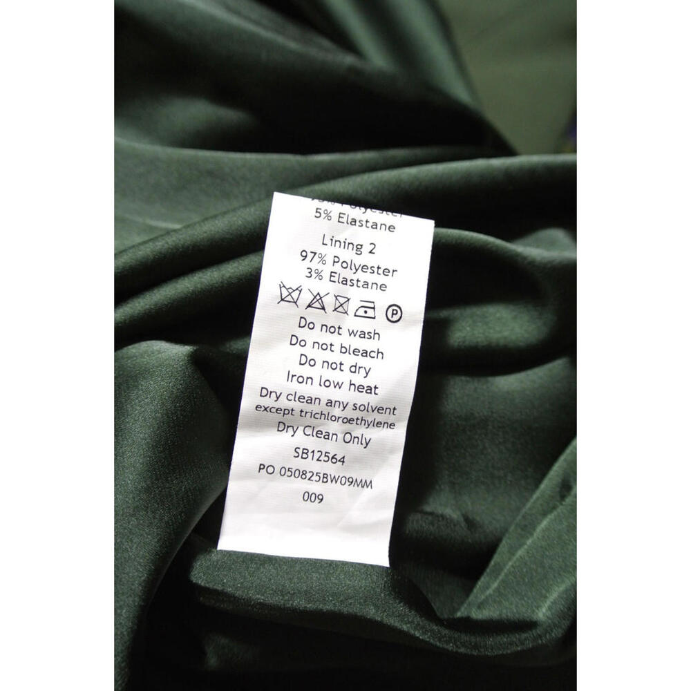 HOUSE OF CB Persephone Strapless Evening Dress in Olive Sz S #LD145 - Picture 7 of 8